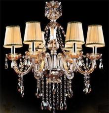 淘宝供货一件代发 欧式干邑色水晶吊灯客房客厅卧室餐厅灯饰灯具
