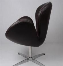 深圳纳维亚进口真皮天鹅椅子，雅各布森经典休闲椅子Swan chair