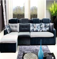 家年华布艺沙发 组合 客厅 小户型 2013年特价包邮转角布沙发B111