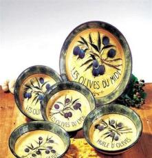 陶缘手绘陶瓷家居日用品彩绘陶瓷尾单碗 碟 盘