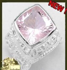 珠宝首饰品 晶石戒指 水晶半宝石 欧美风格 印度尼泊尔饰品 新款