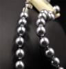 青岛饰品代发 TOUS原单正品大颗玻璃珍珠项链耳钉套装 特价