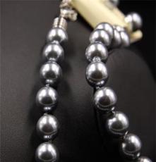青岛饰品代发 TOUS原单正品大颗玻璃珍珠项链耳钉套装 特价