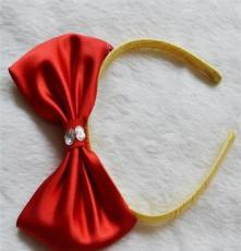 迪士尼白雪公主发箍 大红蝴蝶结头箍 可爱发饰 精致饰品