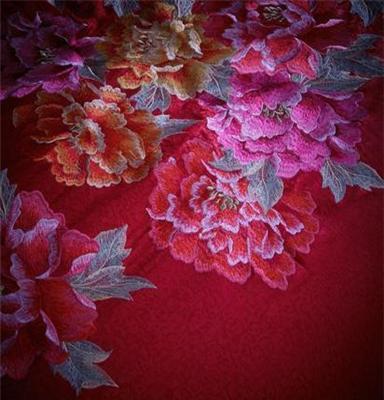 一件批发 5200婚庆床品结婚床上用品中国风大红色牡丹件套