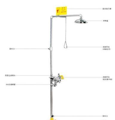 奥普6610冲淋洗眼器验厂台式洗眼器龙口6650移动式洗眼器