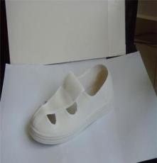 优质PVC白帆布或皮革 防静电四孔鞋四眼鞋