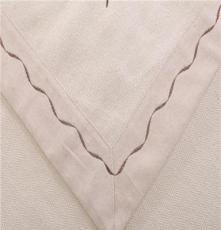 简约宜家健康舒适 汉麻棉花朵三件套床品 100%汉麻活性印染三件套