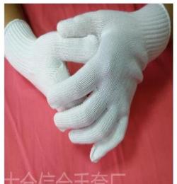 厂家直销 10针晴纶点塑点胶手套 防滑耐磨透气棉纱工作