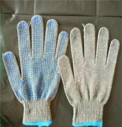 厂家自产自销 防滑耐磨灰纱兰点塑12付600克手套