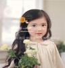 独家 604韩国儿童发饰头饰发夹发卡批发 女童玫瑰平夹子1个