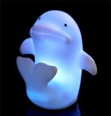 优质小夜灯 七彩发光海豚小夜灯