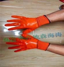 新疆乌鲁木齐昌吉PVC浸胶浸塑全胶防漏耐酸碱防护手套批发零售