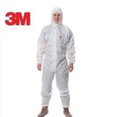 3M 4515白色带帽连体防护服 化学防护服 作业防护服