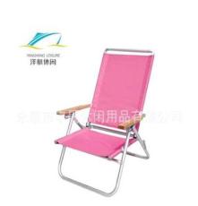 供应公园休闲椅子CH-014B折叠椅式塑料带弹簧椅 沙滩椅巴西椅