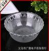 厂家批发 5寸小号玻璃苹果碗 透明出口高白料沙拉碗 调料促销碗