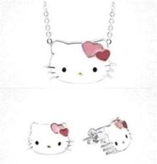 优质直销 Hello Kitty饰品 kitty猫精美耳钉 时尚耳钉饰品套装