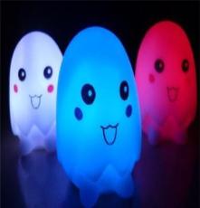 七彩蛋壳小人灯 可爱蛋人灯 七彩迷人蛋壳小夜灯新款小夜灯