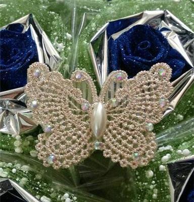 新款发贴 超美蕾丝水钻珍珠多造型刘海贴 魔术贴 发饰