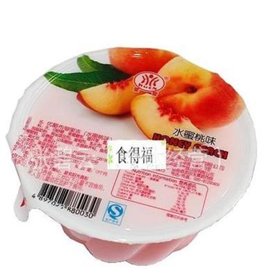 食品批发果冻萱萱优酪布丁果冻（水蜜桃味）320g*24个