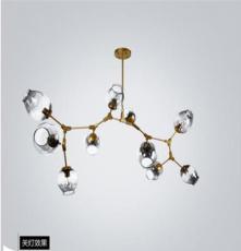 厂家热销Lindsey北欧客厅玻璃球分子吊灯 后现代简约创意个性客厅艺术吊灯