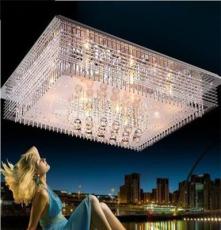 现代简约led水晶吸顶灯 客厅卧室餐厅水晶吸顶灯 长方形灯具灯饰