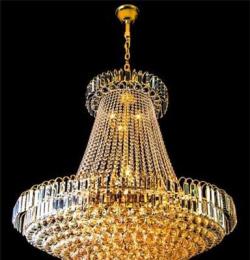 厂家直销 奢华 金色水晶灯 餐厅水晶吊灯 北欧风格 酒店大堂灯