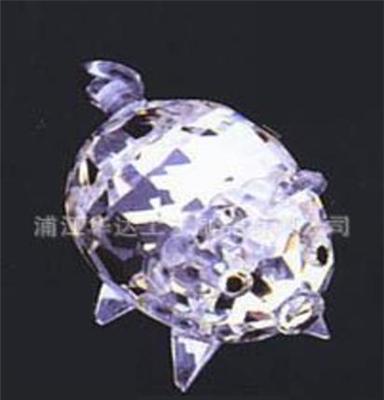 华达厂家定做水晶礼品 水晶动物摆饰 水晶猪 各种动物雕刻