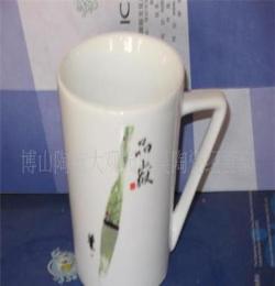 双层陶瓷杯 环保硅胶盖马克杯 保温咖啡杯子 专业生产定制厂家