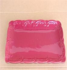 厂家直销 批发供应14.8寸浮雕长方盘 三色可选 陶瓷碗 碟 盘