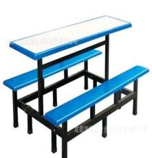 厂家直销 八人玻璃钢板条凳餐桌 食堂餐桌椅 快餐厅餐桌椅子