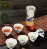 厂家直销茶具套装 玻璃茶具红茶具 功夫茶具 双耳泡茶器青花瓷