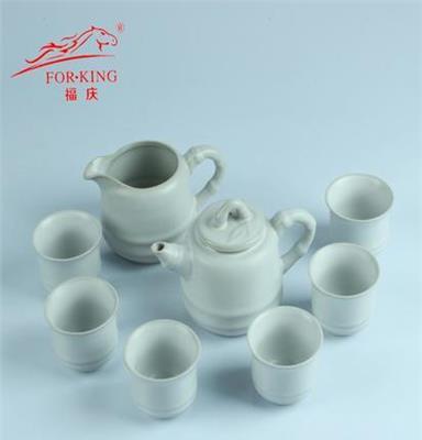 功夫茶具汝窑步步高升粉青月白 陶瓷 冰裂茶具 茶具套装 厂家直销