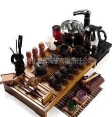 厂家直销 紫砂功夫茶具 整套电磁炉实木茶盘 茶具套装特价 批发