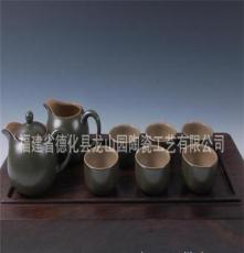 厂家直销茶具 茶叶沫 橄榄绿 茶杯 壶海精品 汝窑茶具