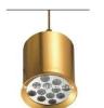 批发金色吸顶式圆柱型LED大功率6*1W现代客厅餐吊灯