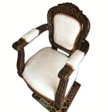 厂家直销美发椅子欧式玻璃钢剪发椅子 发廊理发椅子新款