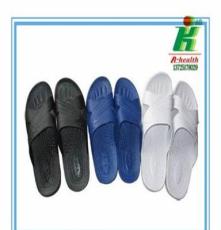 广东厂家直销一次性注塑成型LH-129-4防静电黑色SPU拖鞋