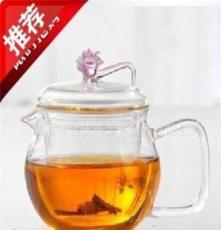 专业玻璃茶具生产厂家供应质量合格的玻璃茶壶 梅花壶