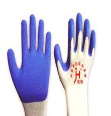 批量供应优质浸胶防护手套 多种挂胶手套 十支乳胶皱纹手套