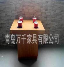 家用火锅桌 火锅餐桌 防火板餐桌椅 青岛厂家专业设计生产火锅桌