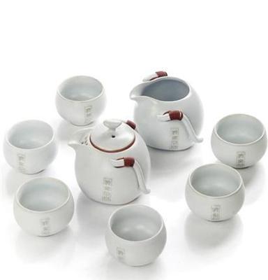 正品汝窑茶具套装 天青手抓壶开片汝瓷功夫茶具 高档中秋礼品