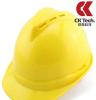 CK V型高透气舒适抗压 防砸工地安全帽 链接式内衬防震 头部防护
