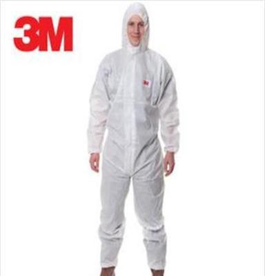 3M 4515防护服，3M 4515白色带帽连体防护服