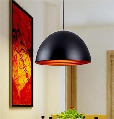 米兰名师设计作品 全铝 吊灯 罗纹 黑色半圆餐厅吧台 厨卫吊灯