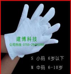 儿童白色手套 薄款纯棉 无刺激白手套批发儿童舞台表演手套