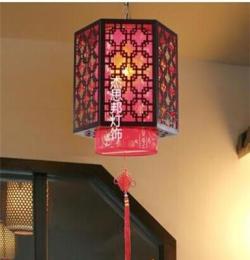 厂家热销现代仿古中式吊灯 餐厅灯茶楼吊灯 过道灯阳台灯仿羊皮灯