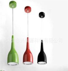 现代简约LED餐吊灯、LED彩色吊灯、休闲灯具吧台吊灯灯饰
