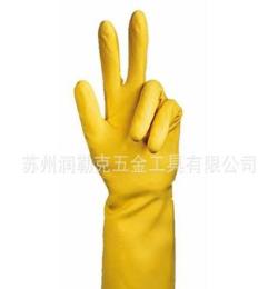 思而安全防护 乳胶手套 橡胶劳保手套 化学品防护手套（乳胶）