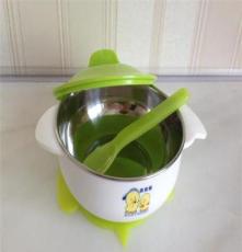 贝贝鸭儿童餐具 婴儿碗带感温勺带吸盘2001-2型